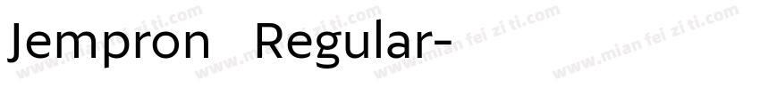 Jempron   Regular字体转换